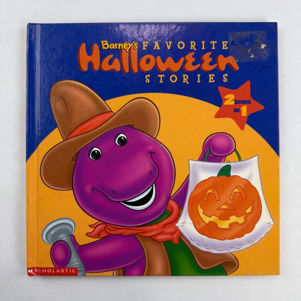 Barney's‎ Favorite Halloween Stories 2 Books in 1 Scholastic Hardcover 2000